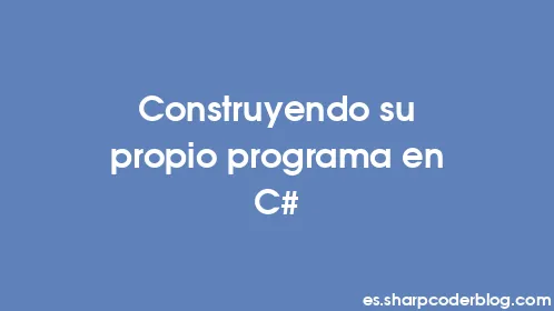Construyendo su propio programa en C# - Thumbnail