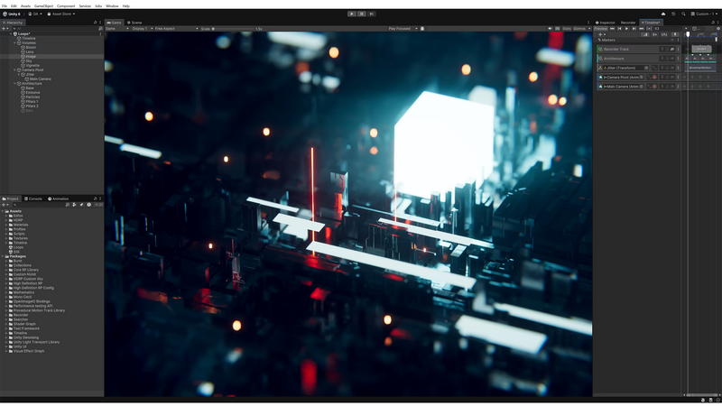 Interfaz del editor de Unity 6