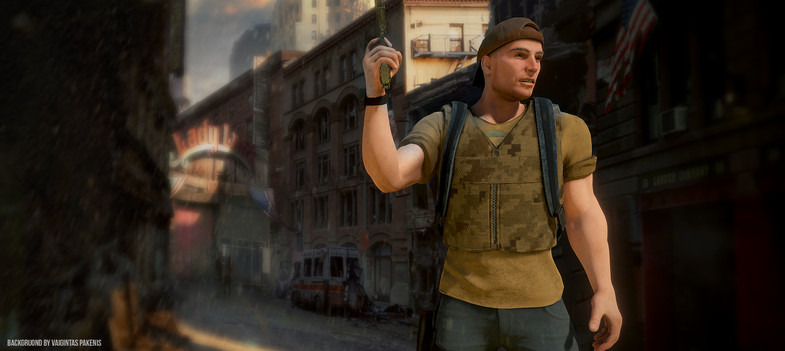 Personaje de supervivencia postapocalíptico.