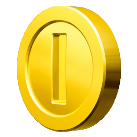 Imagen transparente de moneda de oro