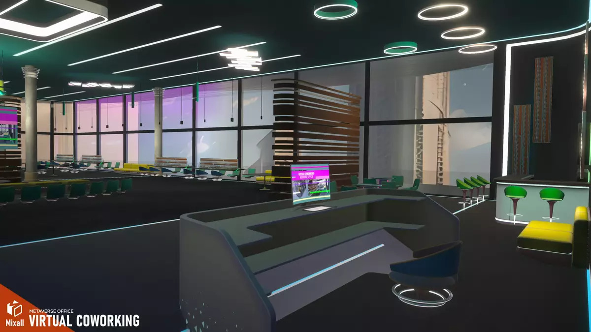Coworking virtual - Oficina Metaverse - Paquete Unity Asset Store.